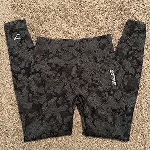 Gymshark Adapt Camo Seamless leggings - black/ charcoal